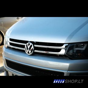 VW T5,1 Transporter Caravelle Multivan Chromuota grotelių apdaila